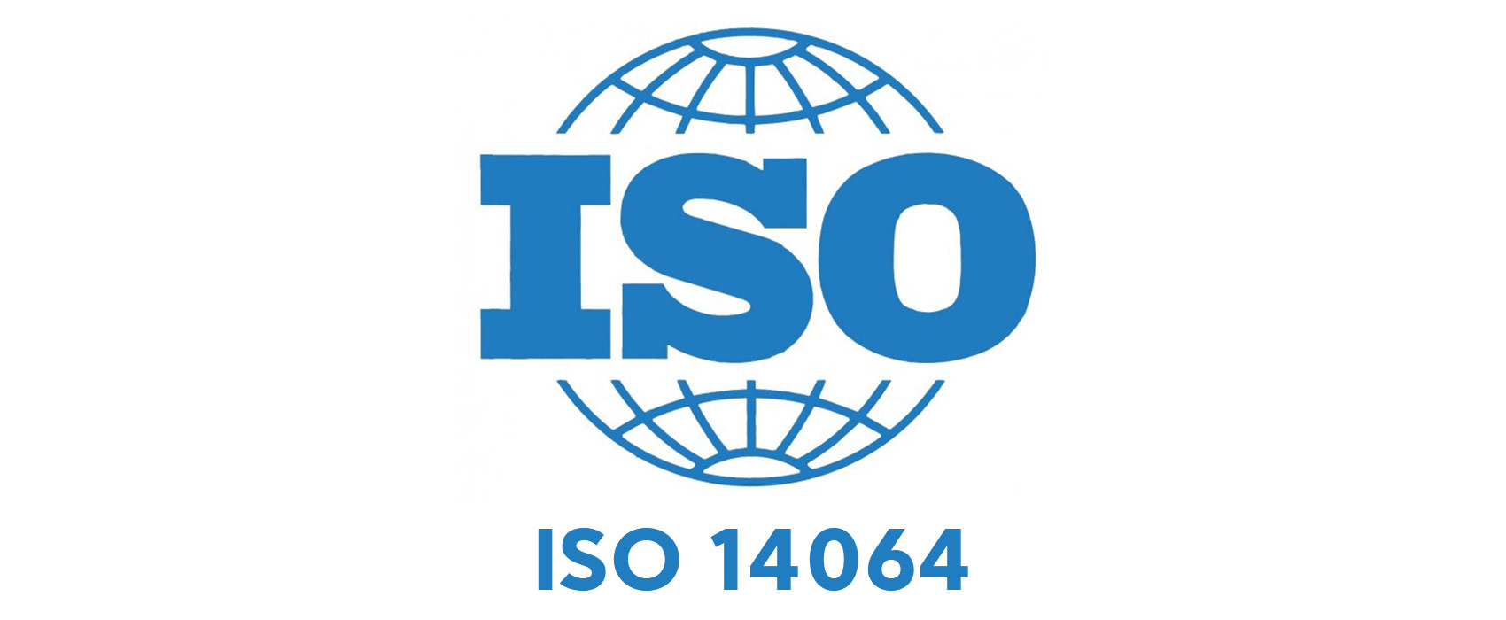 ISO 14064 logo representing international standards for greenhouse gas emissions quantification and verification.